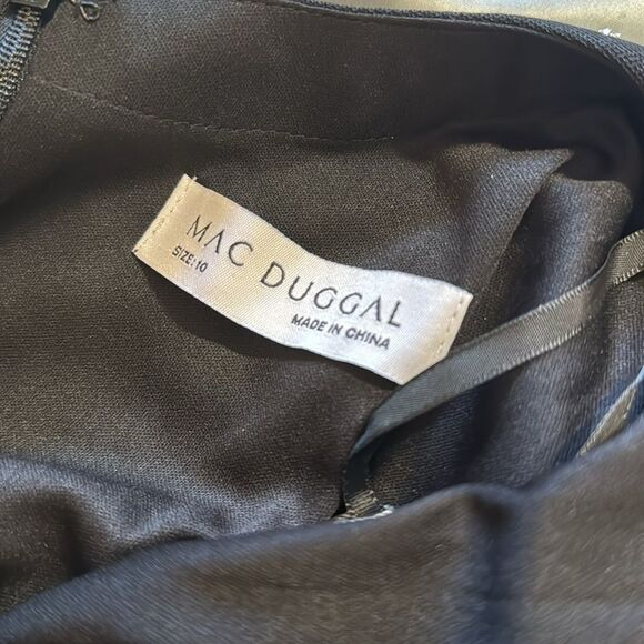 Mac Duggal MULTI COLOR embellished BEADED FLORAL CAMI GOWN black size 10 42006 - Picture 14 of 14